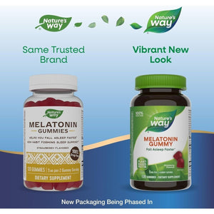 Nature'S Way Melatonin Gummies - Supports Restful Sleep for Adults 120 Count - Suppviv