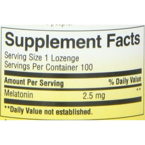 Nature'S Way Melatonin Lozenge, Sleep Support*, 2.5 Mg, 100 Vegan Lozenges - Suppviv