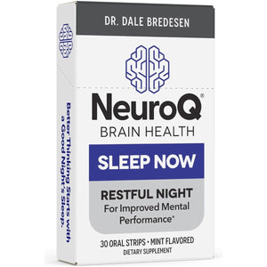 Neuroq Sleep Now - Natural Sleep Support Supplement - 30 Mint Oral Strips - Suppviv