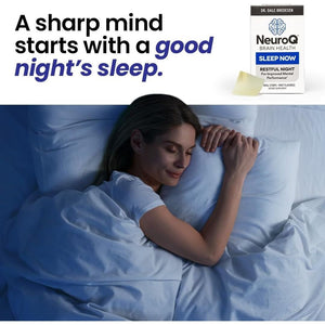 Neuroq Sleep Now - Natural Sleep Support Supplement - 30 Mint Oral Strips - Suppviv