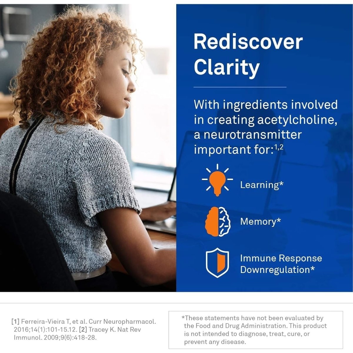 Neuroscience Memory & Focus Supplement with Huperzine A, Acetyl L Carnitine & Alpha GPC - (90 Capsules) - Suppviv