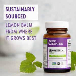 New Chapter Lemon Balm Force with Supercritical Lemon Balm 30 Ct Capsules - Suppviv