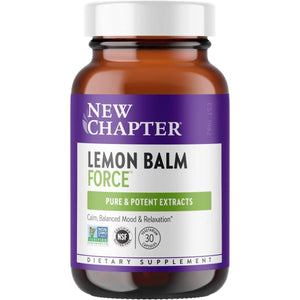 New Chapter Lemon Balm Force with Supercritical Lemon Balm 30 Ct Capsules - Suppviv