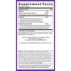 New Chapter Sleep Aid - Restful Sleep & Pain Relie 30 Capsules - Suppviv