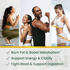 Nobi Nutrition Green Tea Fat Burner Gummies for Weight Loss | Metabolism Boost & Appetite Suppressant - Suppviv