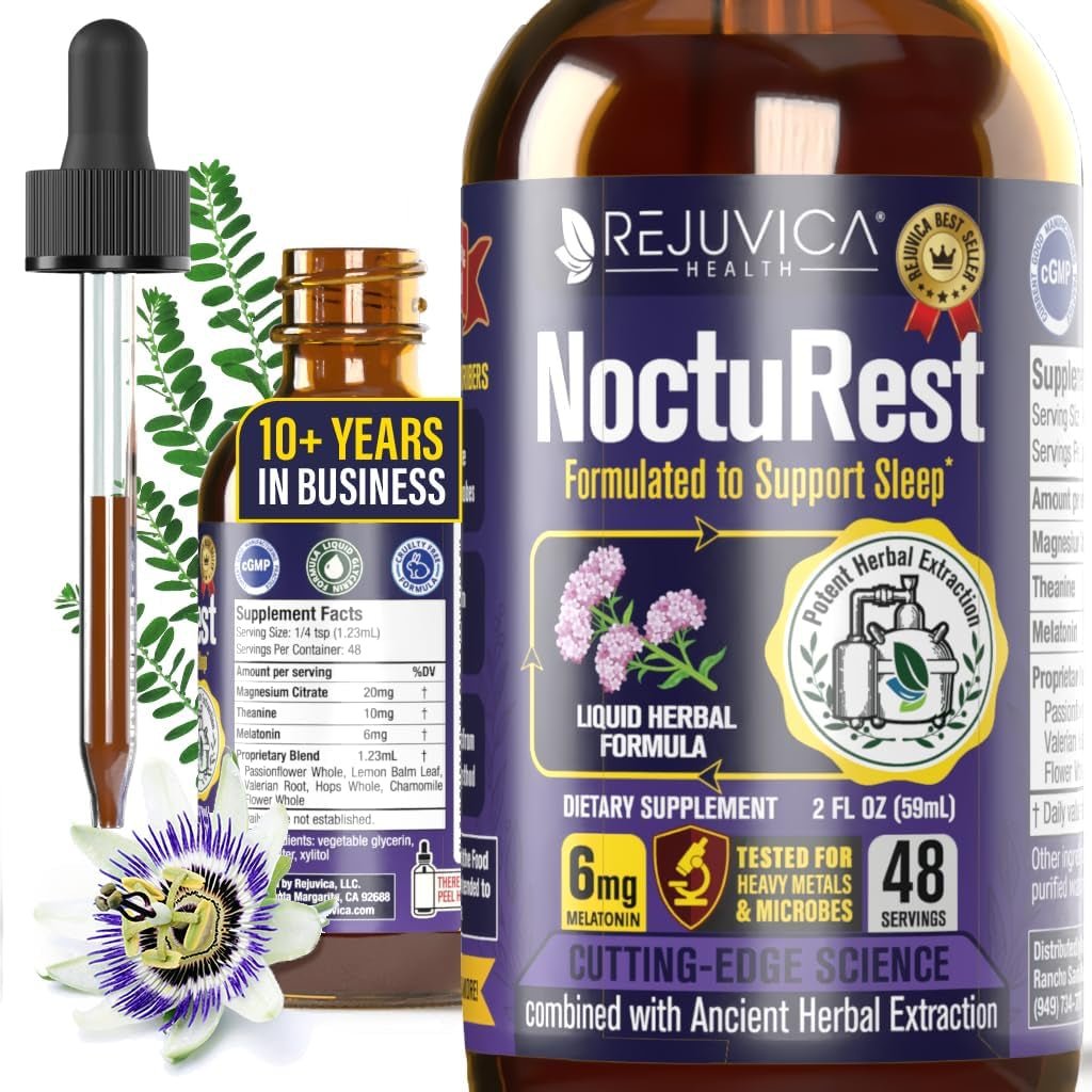 Nocturest Natural Sleep - Aid with Valerian and Melatonin - Suppviv