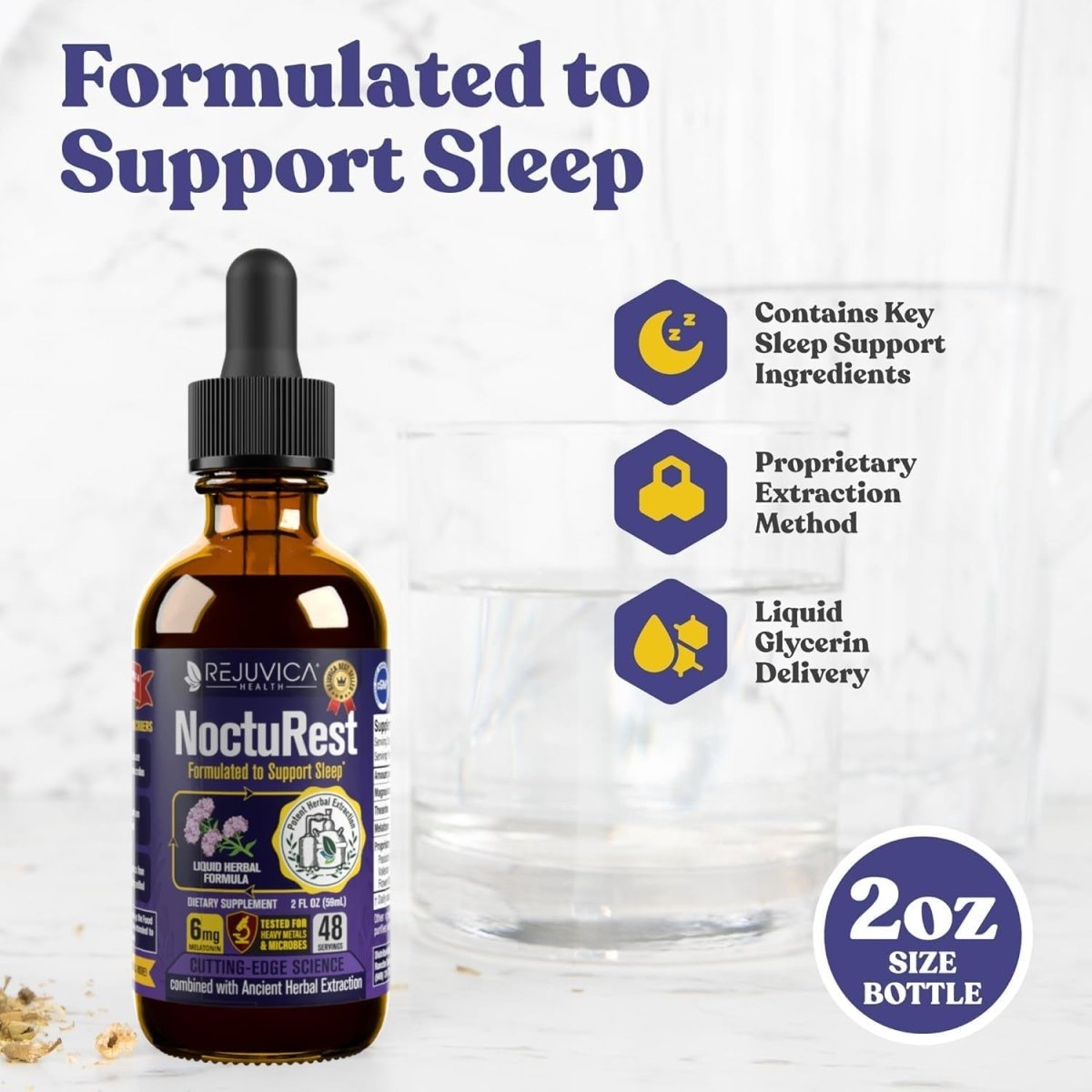Nocturest Natural Sleep - Aid with Valerian and Melatonin - Suppviv