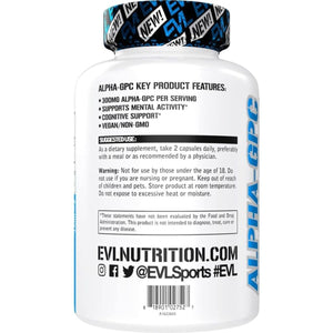 Nootropic Alpha GPC Choline Supplement - Alpha GPC 600 Mg Nootropics Brain Support Supplement - Suppviv