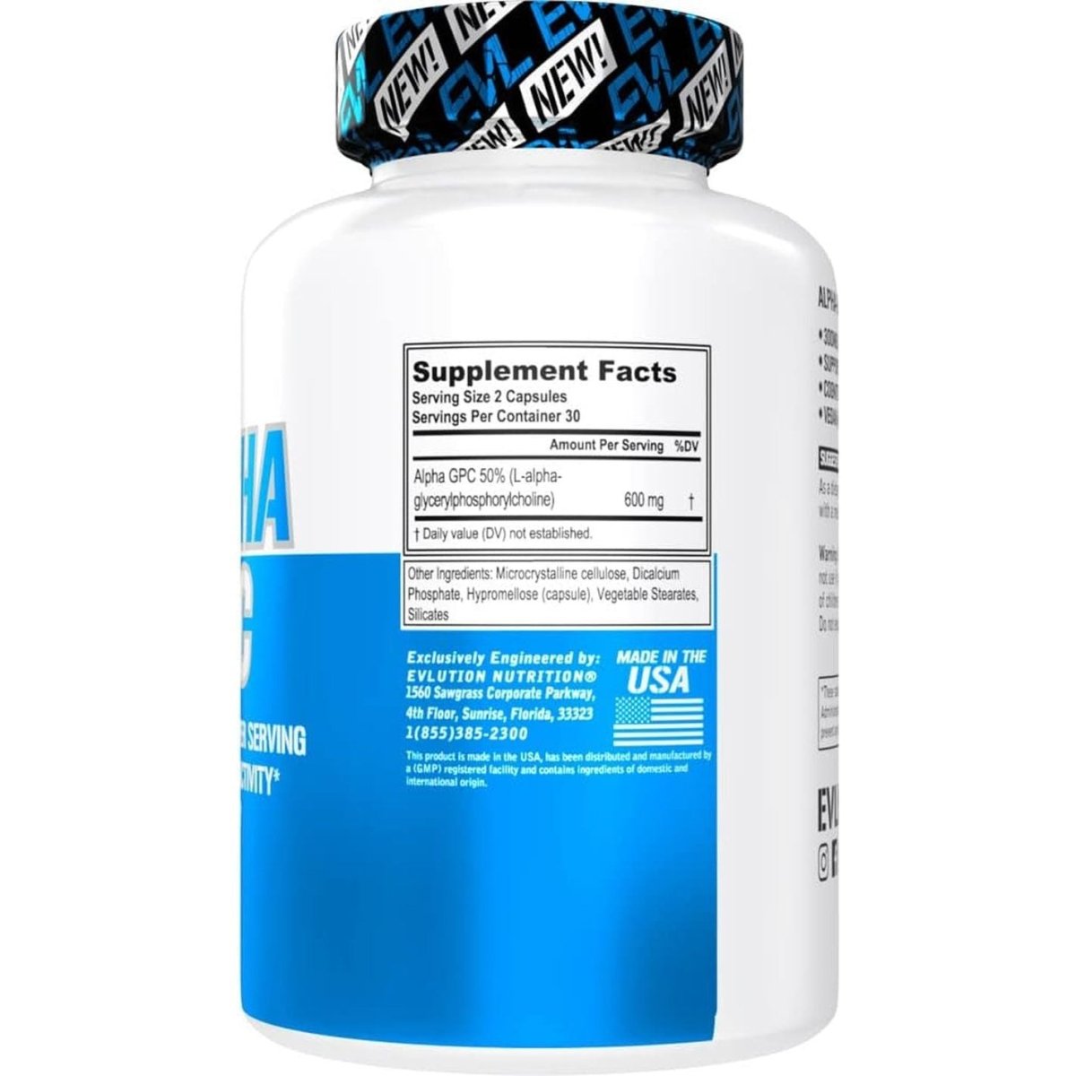 Nootropic Alpha GPC Choline Supplement - Alpha GPC 600 Mg Nootropics Brain Support Supplement - Suppviv