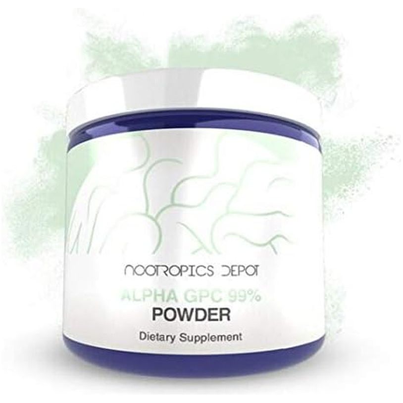Nootropics Depot Alpha - Gpc 99% Powder | 30 Grams | Brain Booster | Choline Supplement | Supports Brain Health, Memory and Focus - Suppviv