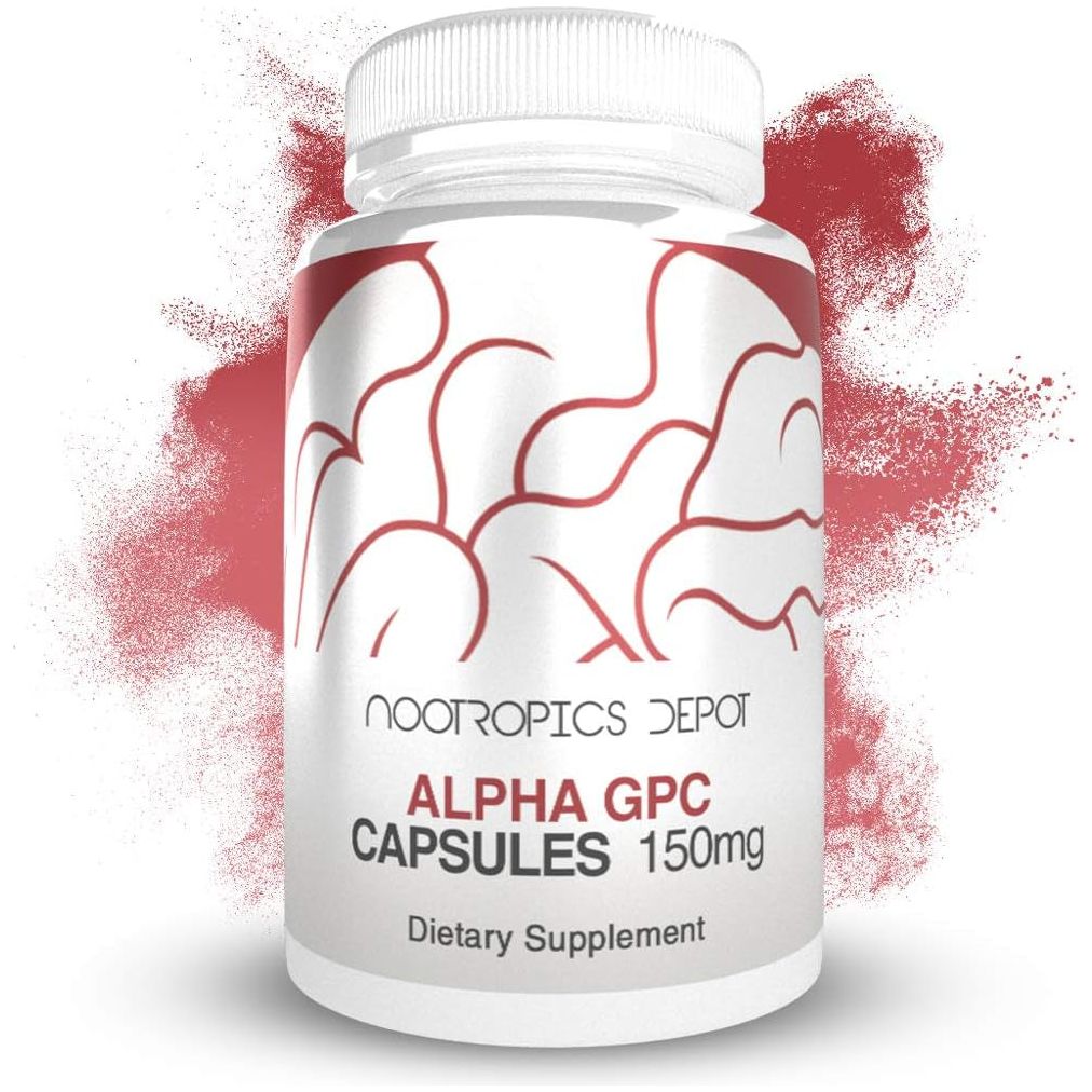 Nootropics Depot Alpha GPC Capsules | 150Mg | 180 Count |Supports Healthy Brain Function | - Suppviv