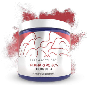 Nootropics Depot Alpha GPC Powder (50%) | 60 Grams | Cholinergic Supplement | Brain Health Supplement - Suppviv