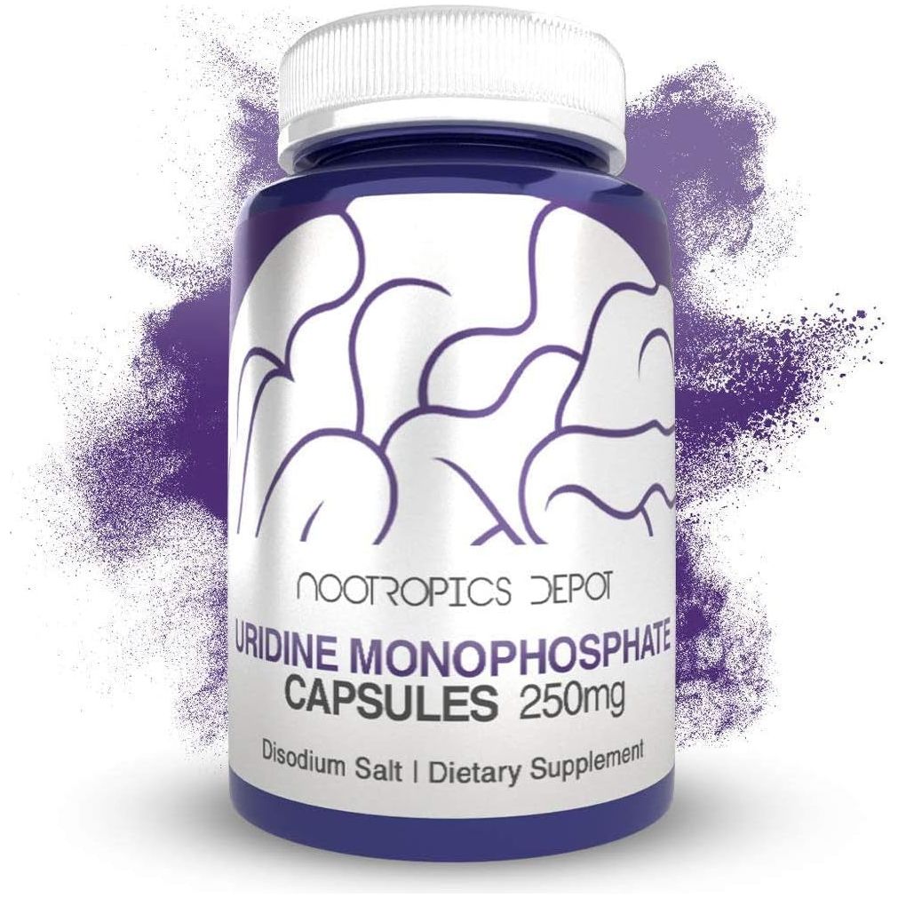 Nootropics Depot Uridine Monophosphate Capsules | Disodium Salt (60 Count) Cognitive Enhancer* | Nootropic | Choline Precursor - Suppviv