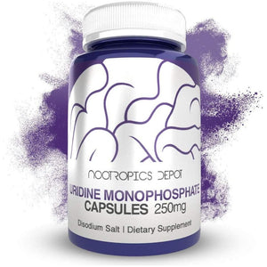 Nootropics Depot Uridine Monophosphate Capsules | Disodium Salt (60 Count) Cognitive Enhancer* | Nootropic | Choline Precursor - Suppviv