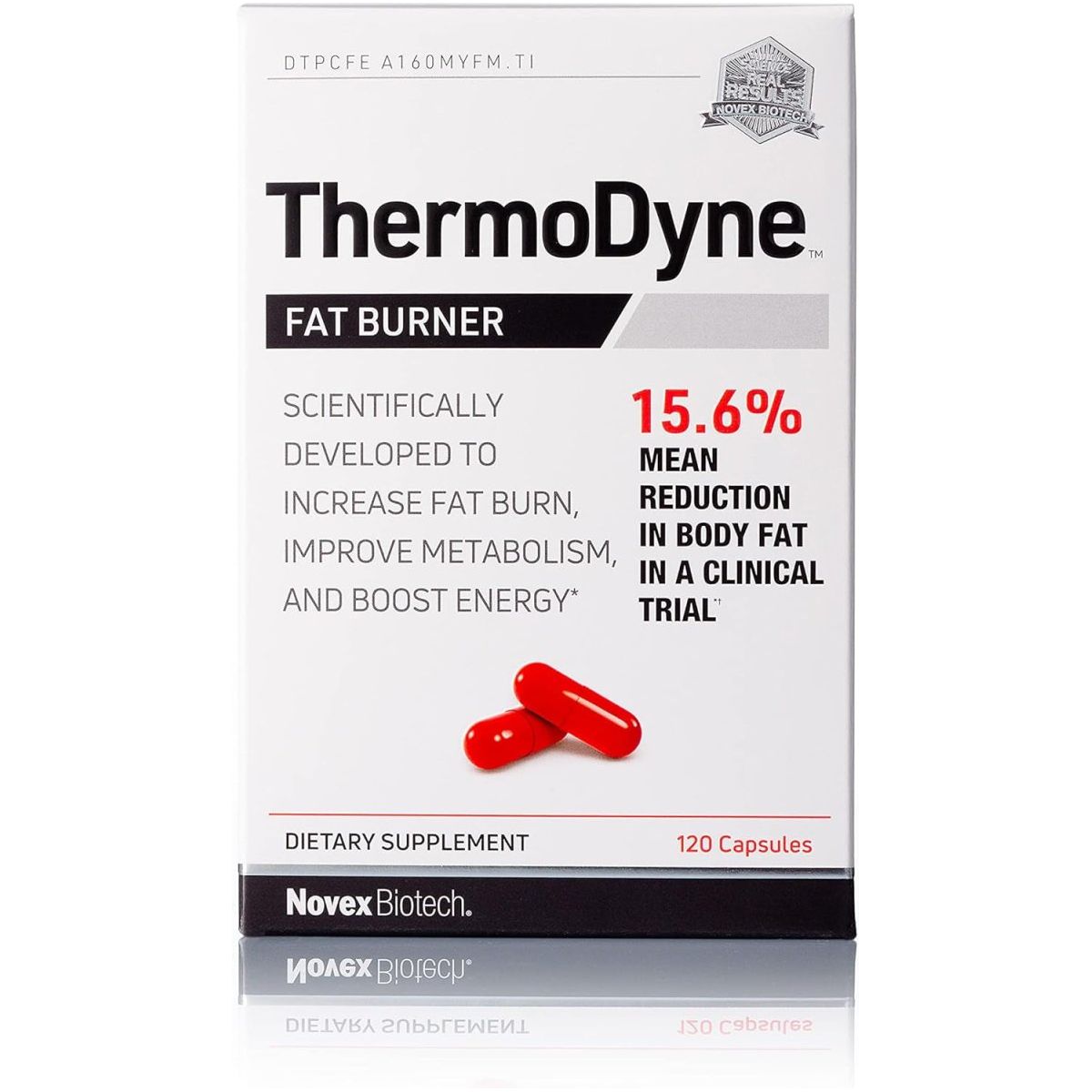 Novex Biotech Thermodyne - Thermogenic Fat Burner & Metabolism Boost 120 Pills - Suppviv