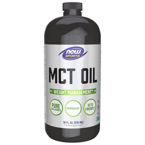 NOW Foods Sports Nutrition, MCT (Medium - Chain Triglycerides) Oil 14 G, Weight Management, Liquid, 32 - Ounce - Suppviv