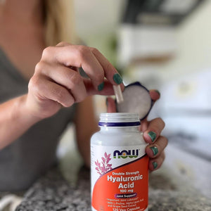 NOW Foods Supplements, Hyaluronic Acid 100 Mg, 120 Veg Capsules - Suppviv