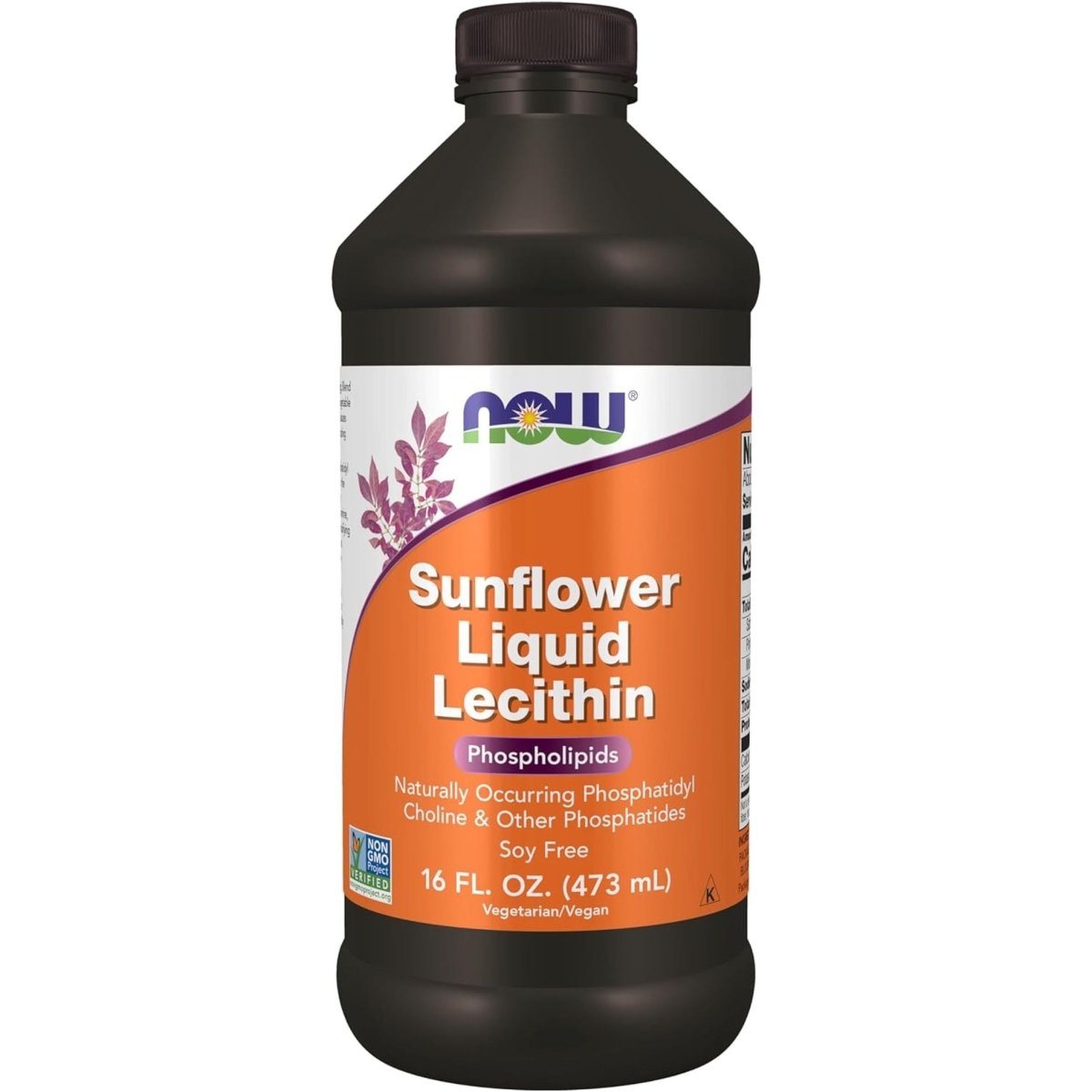 NOW Foods Supplements, Sunflower Lecithin with Naturally Occurring Phosphatidyl Choline and Other Phosphatides, Liquid, 16 - Ounce - Suppviv