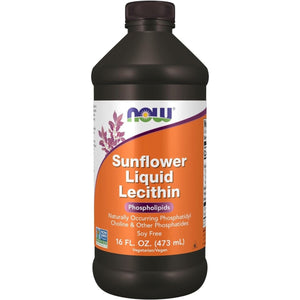 NOW Foods Supplements, Sunflower Lecithin with Naturally Occurring Phosphatidyl Choline and Other Phosphatides, Liquid, 16 - Ounce - Suppviv