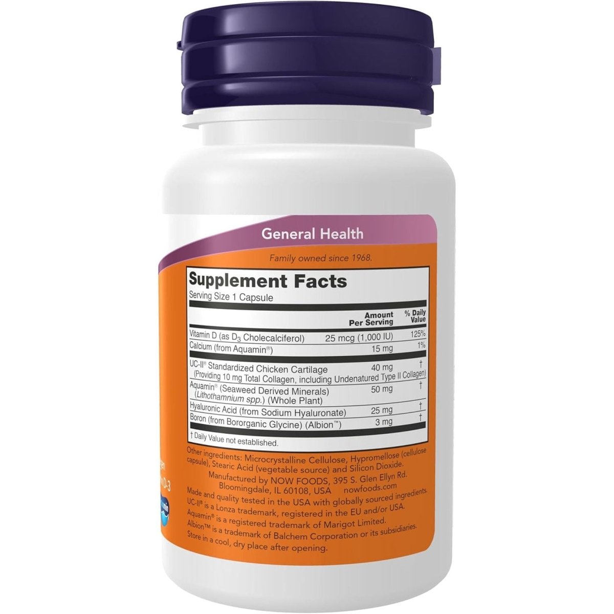 NOW Foods Supplements, UC - II Advanced Joint Relief with Undenatured Type II Collagen,60 Veg Capsules - Suppviv