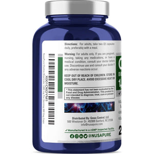 Nusapure Choline Bitartrate 1000 Mg 200 Veggie Capsules (Vegetarian, Non - Gmo) - Suppviv