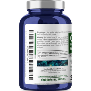 Nusapure Choline Bitartrate 650 Mg 200 Veggie Capsules (Vegetarian, Non - Gmo, Vegan) - Suppviv