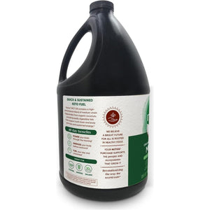Nutiva Organic MCT Oil, 1 Gallon, Unflavored for Coffee, 14G of C8 & C10 per Serving - Suppviv