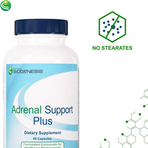 Nutra Biogenesis - Adrenal Support plus - Pregnenolone, DHEA, Herbs & Micronutrients (60 Capsules) - Suppviv