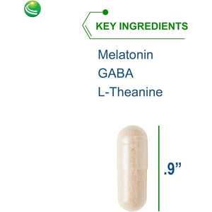 Nutra Biogenesis - Sleep Factors - Melatonin, GABA and L - Theanine 60 Capsules - Suppviv
