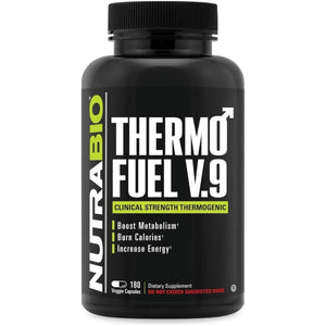 Nutrabio Thermofuel V.9 Metabolism Booster & Thermogenic Fat Burner 180 Capsules for Men & Women - Suppviv