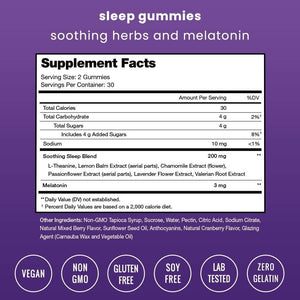 Nutrachamps Sleep Gummies for Adults & Kids - Melatonin Gummies with Chamomile 3Mg - Suppviv