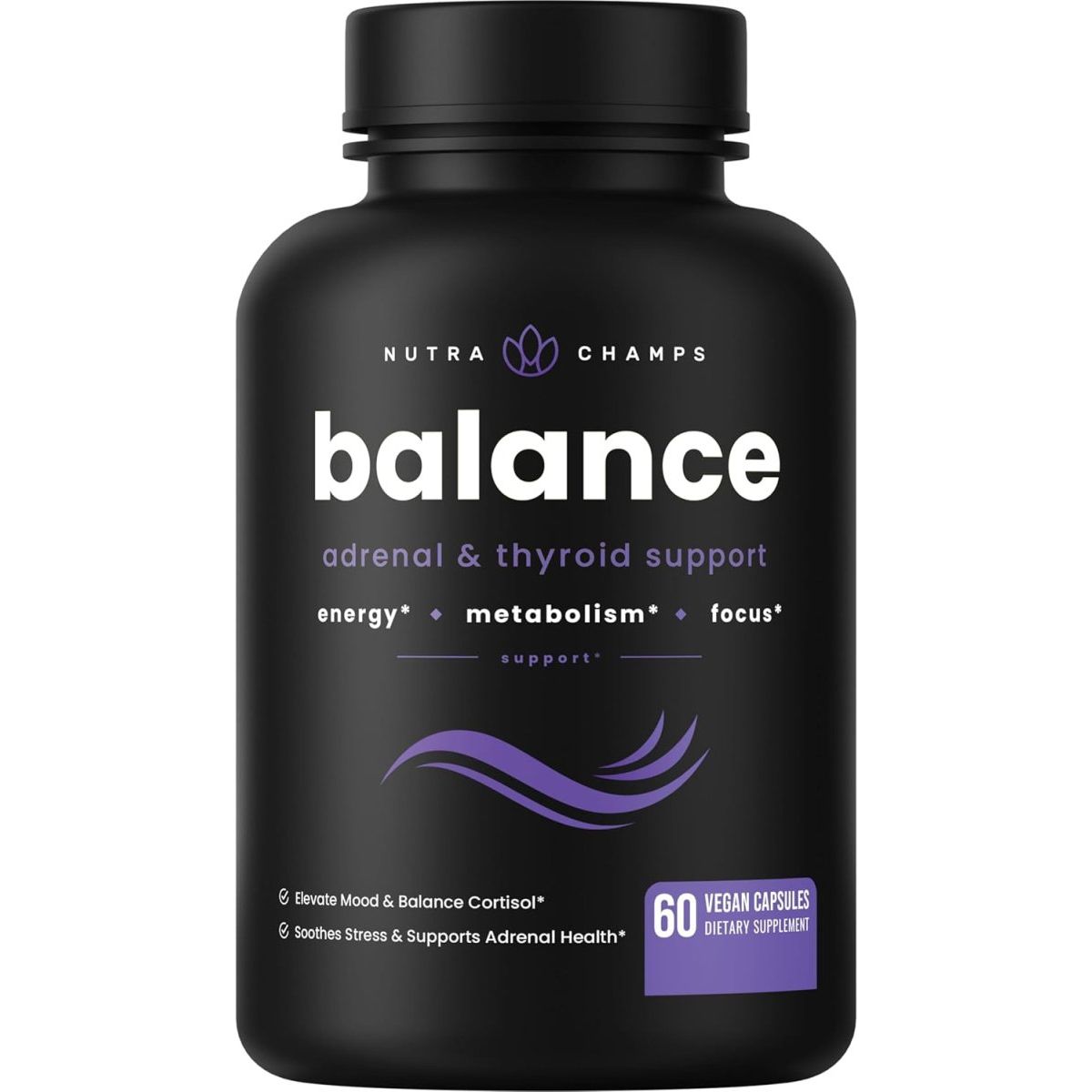 Nutrachamps Thyroid Support & Adrenal Support Supplement with Iodine 1 PACK - Suppviv