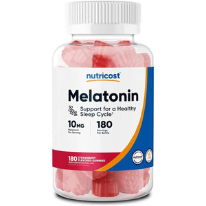 Nutricost Melatonin 10Mg 180 Gummies (90 Serv) - Suppviv