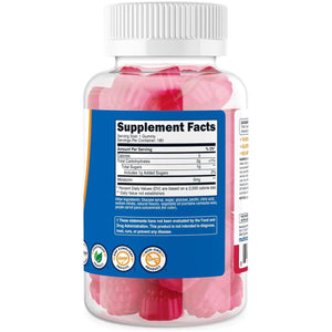 Nutricost Melatonin 5Mg, 180 Gummies Strawberry Flavored - Gluten Free - Suppviv