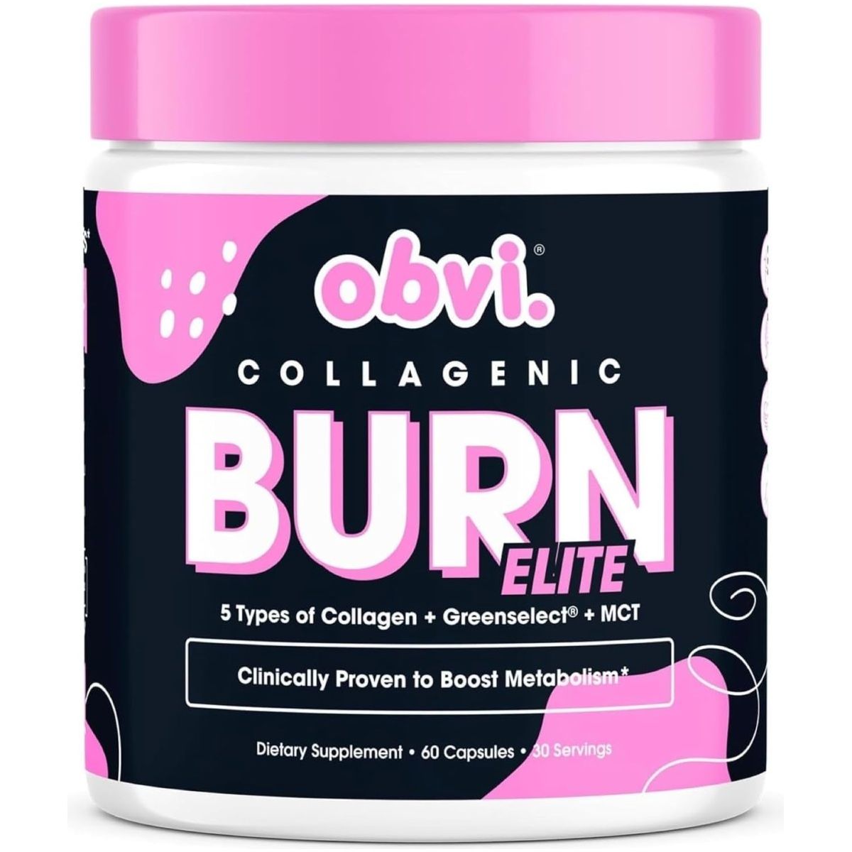 Obvi Burn Elite | Supplement with Collagen and Green Tea | 60 Capsules - Suppviv