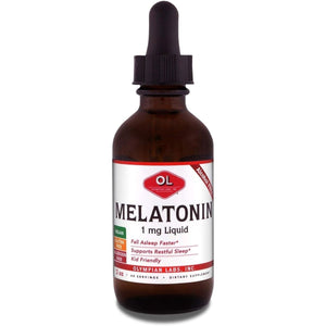 Olympian Labs Liquid Melatonin 1Mg, 2 Ounce, Fall Asleep Naturally - Suppviv