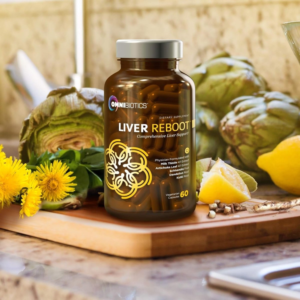 Omnibiotics Liver Detox & Cleanse Support 60 Capsules 1 PACK - Suppviv