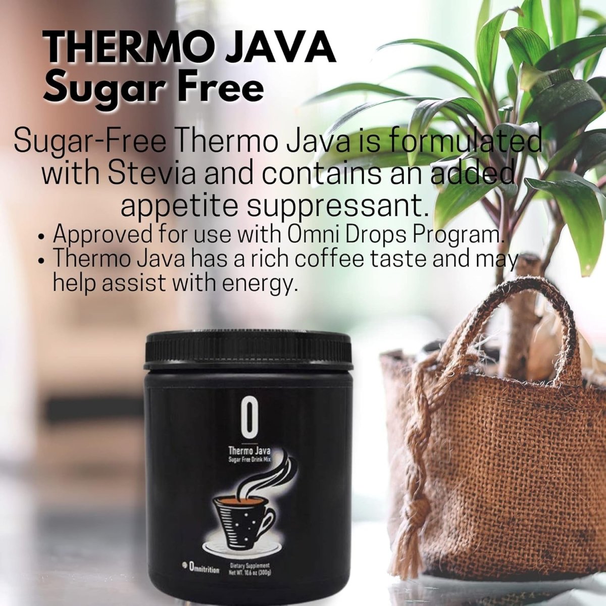 Omnitrition Thermo Java Sugar Free Drink Mix, 10.6 Oz Bottle - Suppviv