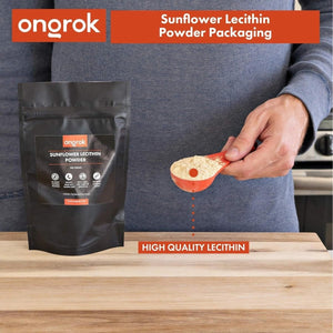 ONGROK All Natural Sunflower Lecithin Powder for Edibles, Includes 15G Scoop, Magical Binding Agent (100G /3.52Oz) - Suppviv