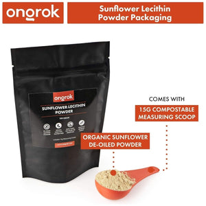 ONGROK All Natural Sunflower Lecithin Powder for Edibles, Includes 15G Scoop, Magical Binding Agent (100G /3.52Oz) - Suppviv