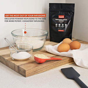 ONGROK All Natural Sunflower Lecithin Powder for Edibles, Includes 15G Scoop, Magical Binding Agent (100G /3.52Oz) - Suppviv