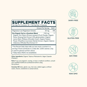 Ora Organic Natural Sleep Aid Supplement Stress Support 1 Month Supply 60 Capsules - Suppviv