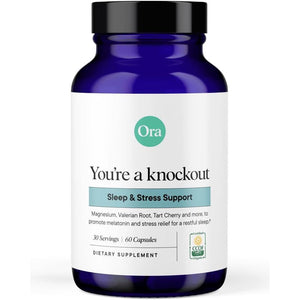 Ora Organic Natural Sleep Aid Supplement Stress Support 1 Month Supply 60 Capsules - Suppviv