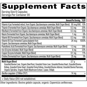 Organ Supplements by Ancient Nutrition, Grass - Fed and Wild Organ Complex Capsules 180 Count - Suppviv
