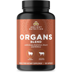 Organ Supplements by Ancient Nutrition, Grass - Fed and Wild Organ Complex Capsules 180 Count - Suppviv