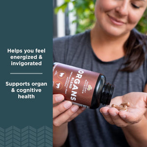 Organ Supplements by Ancient Nutrition, Grass - Fed and Wild Organ Complex Capsules 180 Count - Suppviv