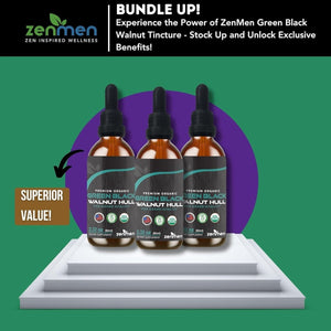 Organic Green Black Walnut Tincture & Immune Support 60Ml 1 PACK - Suppviv
