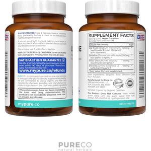 Organic Liver Cleanse Detox & Repair - Liver Health Support Supplement - 60 Capsules.