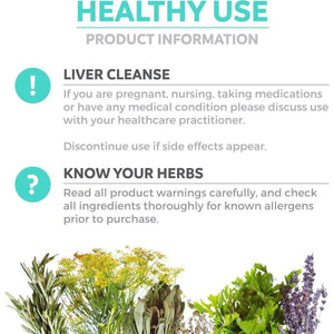 Organic Liver Cleanse Detox & Repair - Liver Health Support Supplement - 60 Capsules.