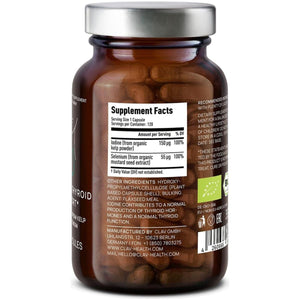 Organic Thyroid Support Natural Thyroid Supplement 120ct 1 PACK - Suppviv